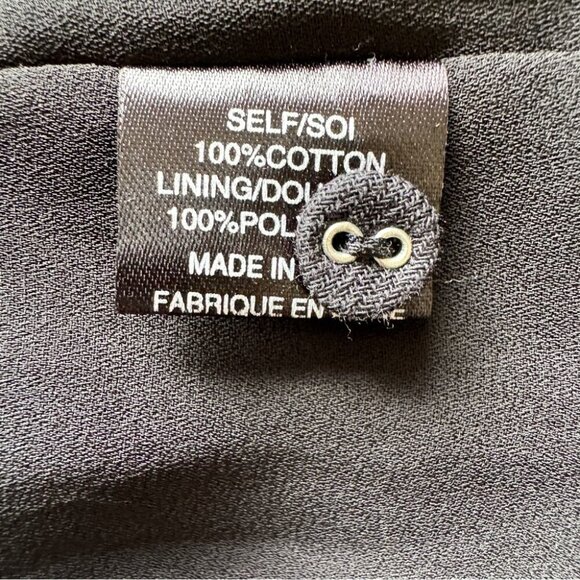 WAYF Mini Dress Striped Off the Shoulder Pom Pom Ruffle Lined Boho Beachy Sz L - Picture 4 of 16